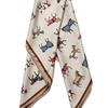 DOYOUKNOWMC ALL SEASON Mini Horse Print Beige Petite Scarf