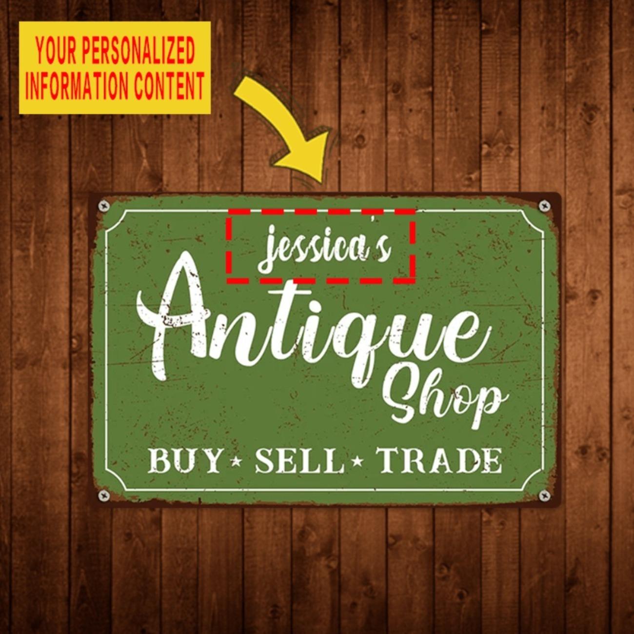 Customizable Metal Sign Vintage Aluminum Hanging for Home Bar Garden Events
