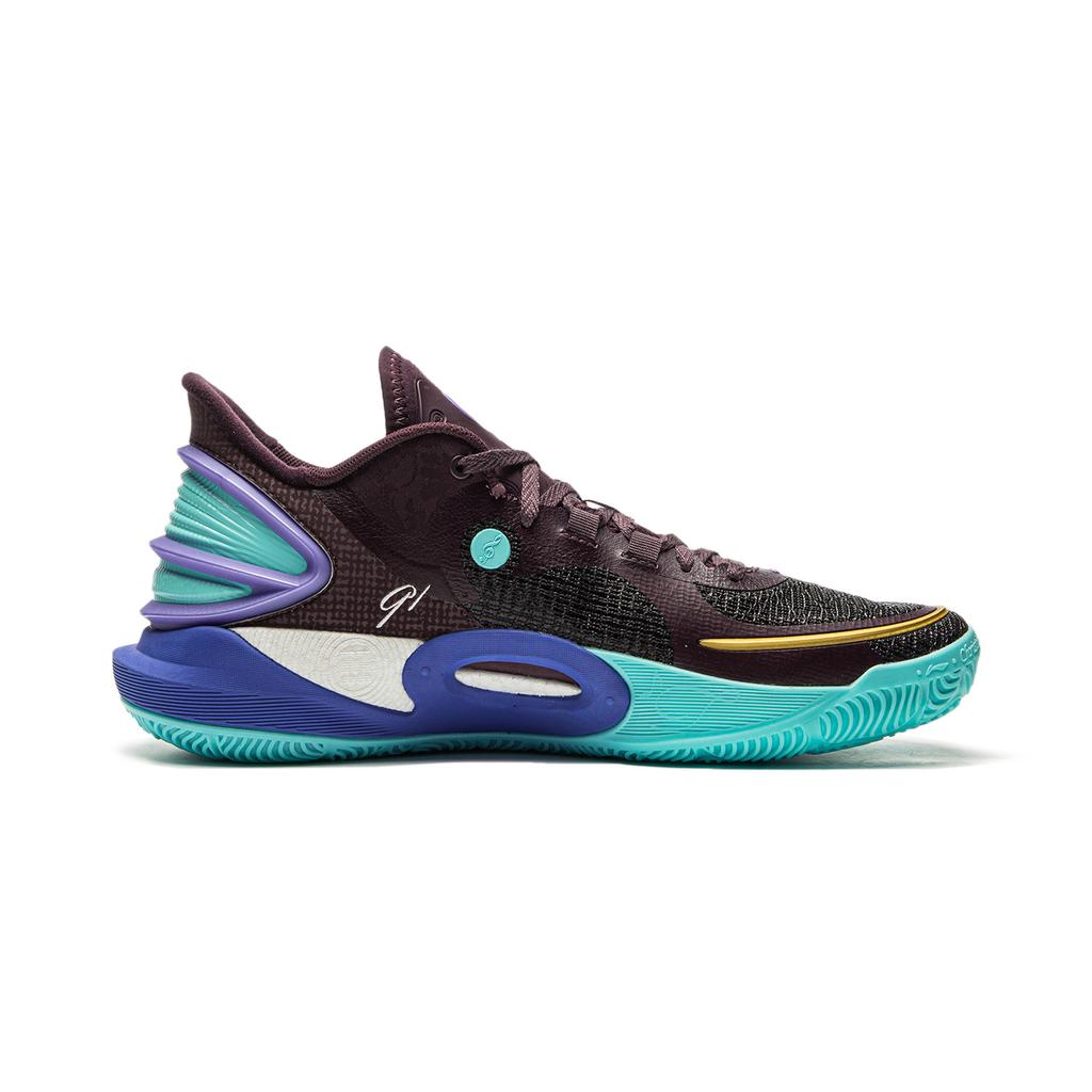 Li Ning CJ-3 Professional Cushioning Anti-Slip Wear-Resistant Lightweight Rebound Low-Top Basketball Shoes Men sneaker Black Blue ABAU007-15
