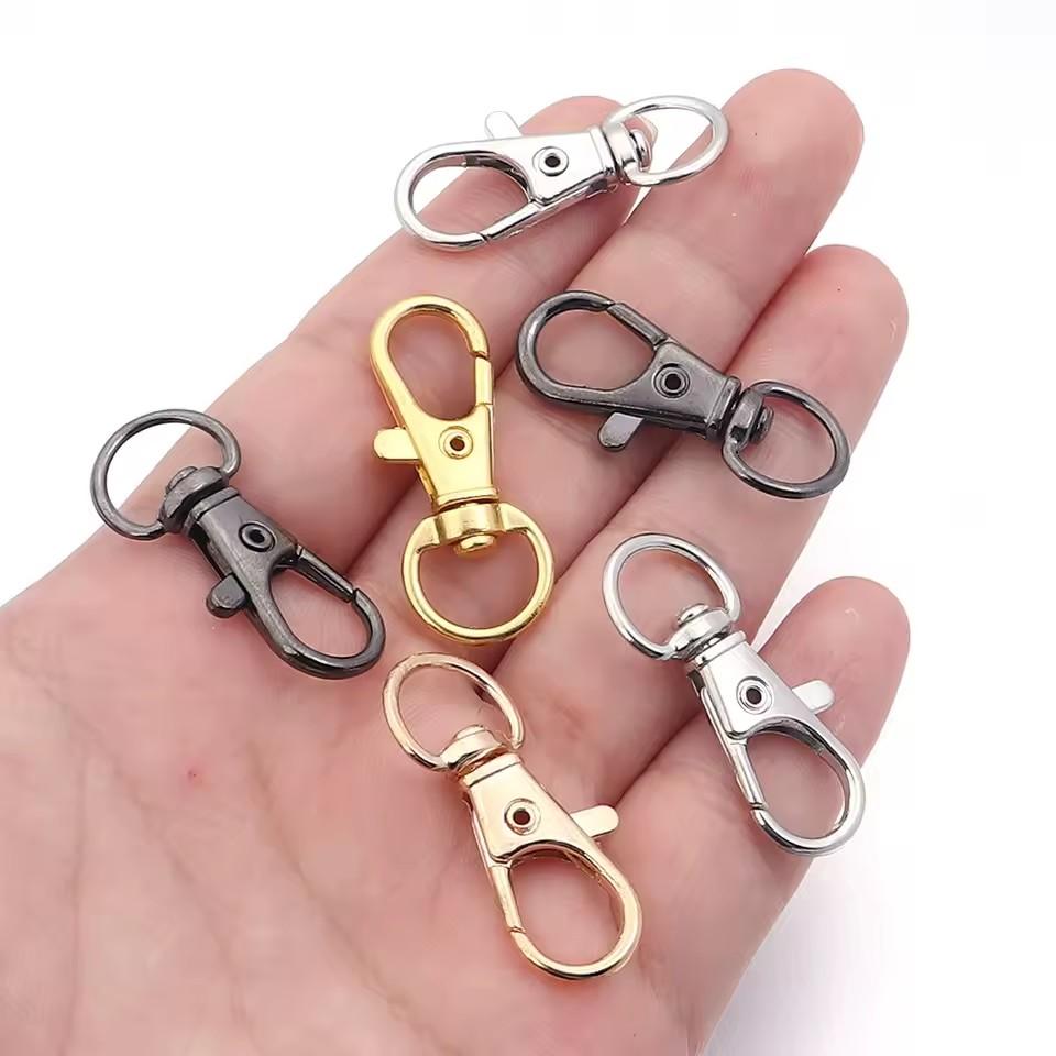10/20/100/Lot Vergoldete Versilberte Schmuckzubehör Karabinerhaken für Halskette&Armbandkette DIY