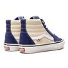 Vans SK8 Canvas Leather Unisex High Top Sneakers Blue White VN0A5FCC89S