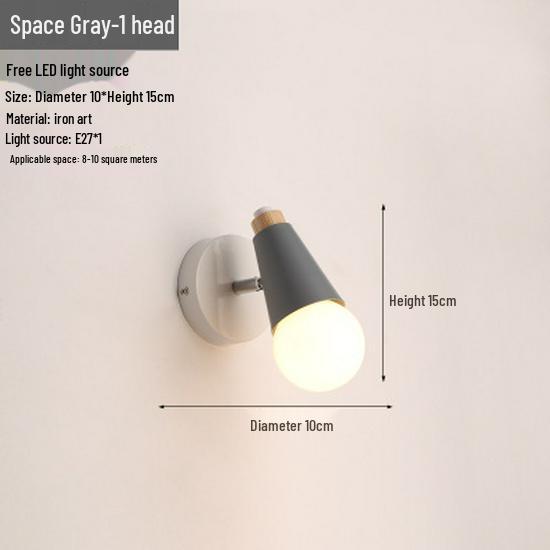 Modern Nordic Wall Lamp: Stylish Lighting for Bedroom, Living Room, Bar, or Staircase