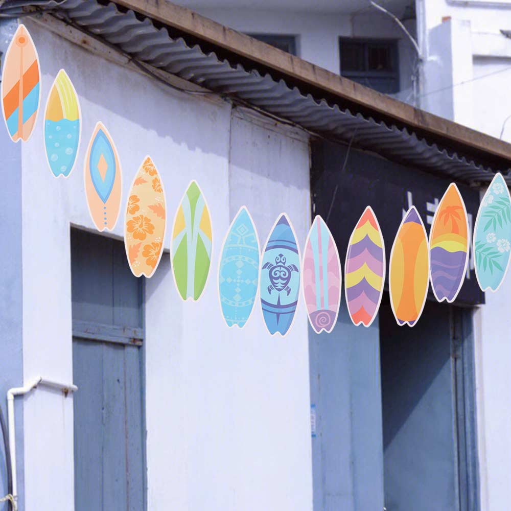 60pcs Waterproof Mini Surfboard Decorations Colorful Beach Party Decoration  Pool Party