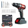 21V Multifunctional Handheld Electric Drill & Screwdriver with Lithium Battery for Home Renovation