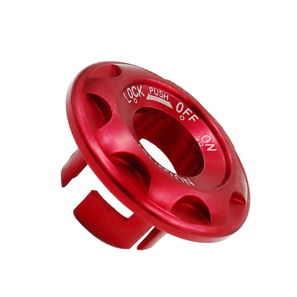 

Алюминиевый сплав мотоцикла переключатель зажигания крышка ключа защитное кольцо красный