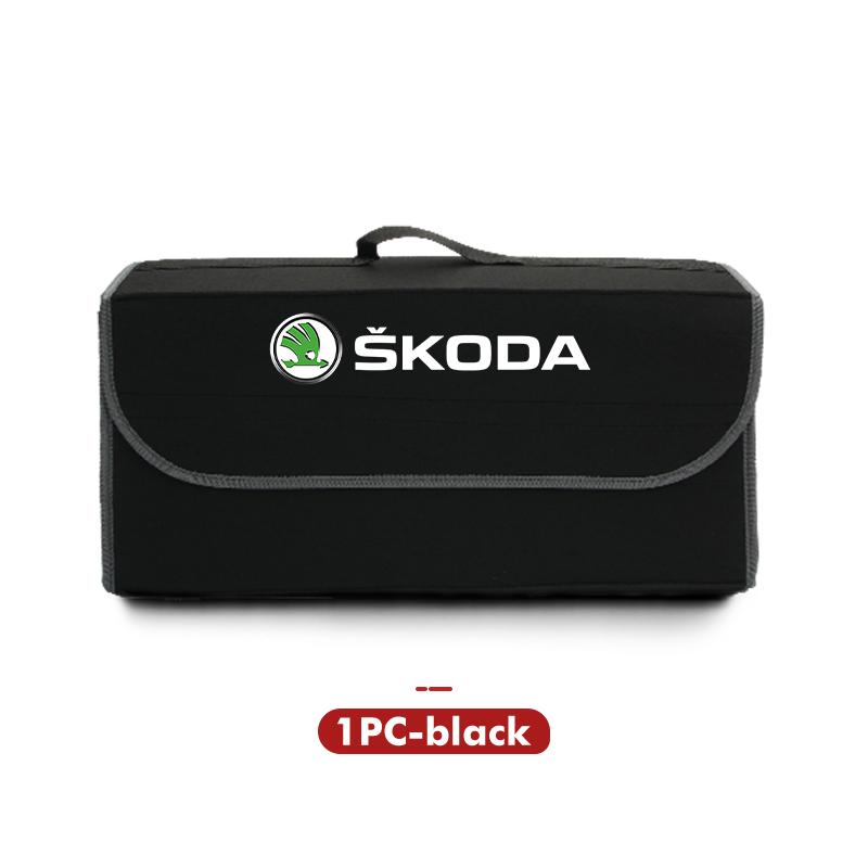 Sac de Rangement pour Coffre de Voiture Grande Capacité Bacs de Rangement pour Voitures Pour Skoda Rapid Octavia Dérivé Enyaq-Iv Visions Yeti Scala