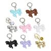 Exquisite 3D Horse Keychain Crafted from Sturdy Acrylic with Lifelike Details for Bag Decors Key Holder Lightweight Portable Gift
