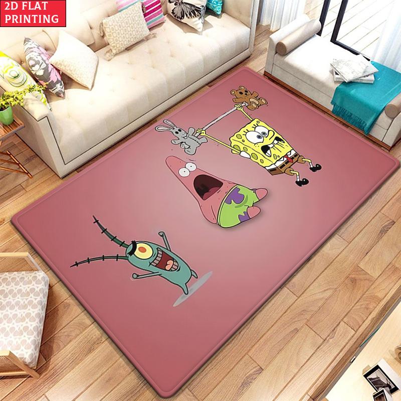 Cartoon and Anime Large Room Carpet Non Slip Cartoon Kids Bedroom Living Room Floor Mat Home Decor Children's Play Carpet
