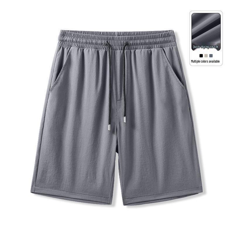 Women s Casual High-Waisted Wide-Leg Cargo Shorts 2XL темно-серого