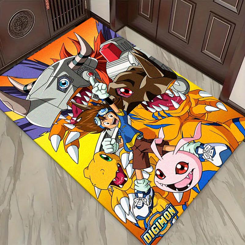 Digimon Carpet Rug for Living Room Bedroom Home Sofa Decoration,Kids Play Non-slip Floor Mat