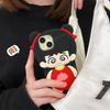 For iPhone 15 Silicone Case Cute Nezha Baby Design Shockproof Phone Back Cover