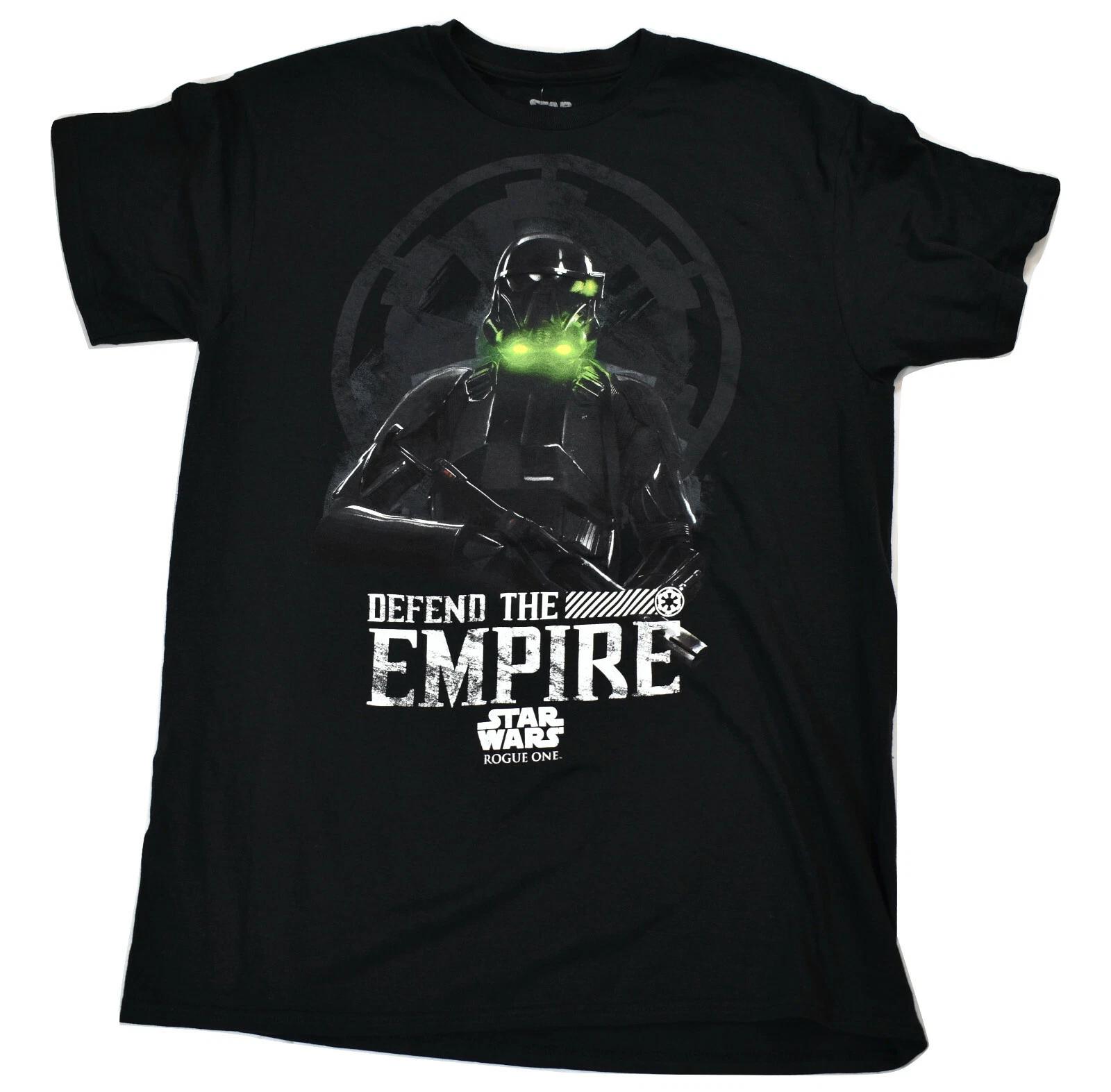 

Star Wars Mens Defend The Empire Death Trooper Rogue One Black Shirt New Medium S
