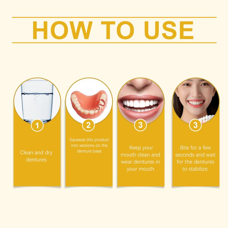 Soft Silicone Denture Reline Adhesive Kit Thermoplastic Cushion For Enhanced Adhesion All Day Comfort Oral Care