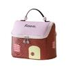 House Shape Makeup Bag Cute Cosmetic Storage Case with Top Handle Travel