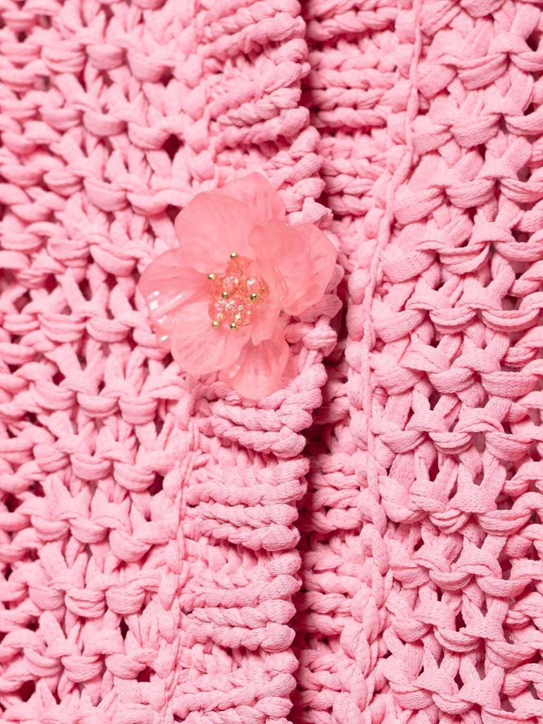 TAOP&ZA Damen Frühling Floral Geknöpfter Strickweste