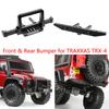 Cnc Aluminum Front  Rear Winch Bumper Set For 110 Rc Crawler Trx4 Traxxas
