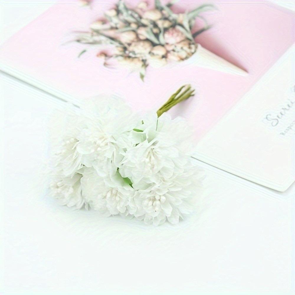 6 Heads Hydrangea Bouquet Small Bundle Artificial Flowers Creative Simulation Flowers Gift Bouquet