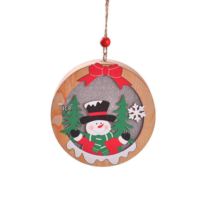 Christmas LED Light-Up Ornaments: Santa, Snowman & Reindeer Figurines