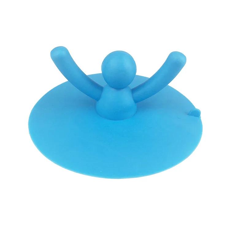 Silicone Bathtub Floor Drain 3 Colors for Kitchen Bathroom Accessories Hair Stopper Portable Kitchen Sink Stopper Drain Plug