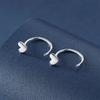 New Female Earring  Sterling Silver Heart Flower Star Shaped Earrings for Women Anti Allergy  Fashion Statement Bijoux