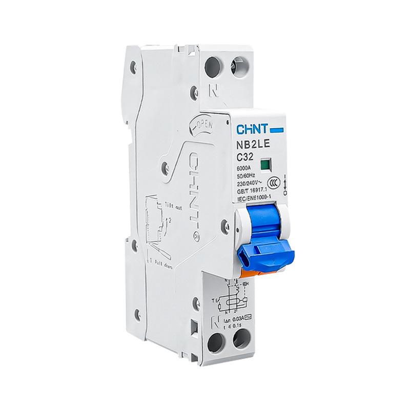 Chint NB2LE Residual Current Circuit Breaker - 10A to 40A Miniature.