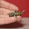 Shark Shark Statue Solid Brass Miniatures Figurines Creative Simulation Animal  Collection