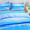 Home Soft Duvet Cover Sets Beding Set Hot Printed Blue Ocean 2/3 Pcs Set Pilowcases featuring Soft Duvet Cover King-Sized Dimensionsd Dimensions Drop