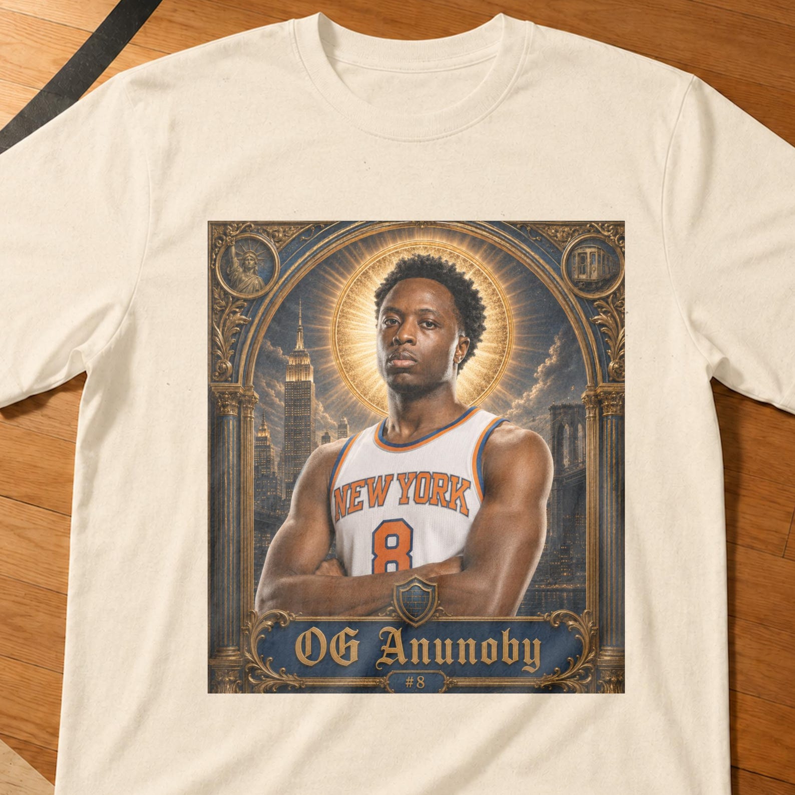 Saint OG Anunoby Knicks Shirt,Bridges Josh Hart Jalen Brunson Towns Finals Shirt,NY Hoops Gift,New York Knicks,Nba Finals M