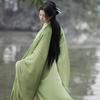 Chinesischer Wei- und Jin-Dynastien-Stil Hanfu Göttin-Thema Damenkleid-Set