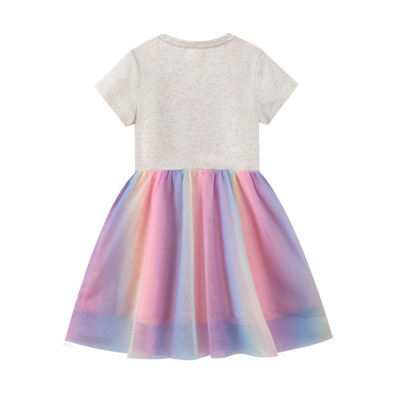 2026 Girls' Summer Sequin Embroidered Princess Dress