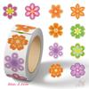 500Pcs/Roll Danish Flowers Art Kids Rewards Stickers - DIY Scrapbooks Album Decor Sealing Label Decals