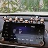 8 st/set Söt Panda Biltillbehör Interiör Roliga leksaker Bildekoration Instrumentbräda Mini Cartoon DIY Auto Ornament Inredningstillbehör
