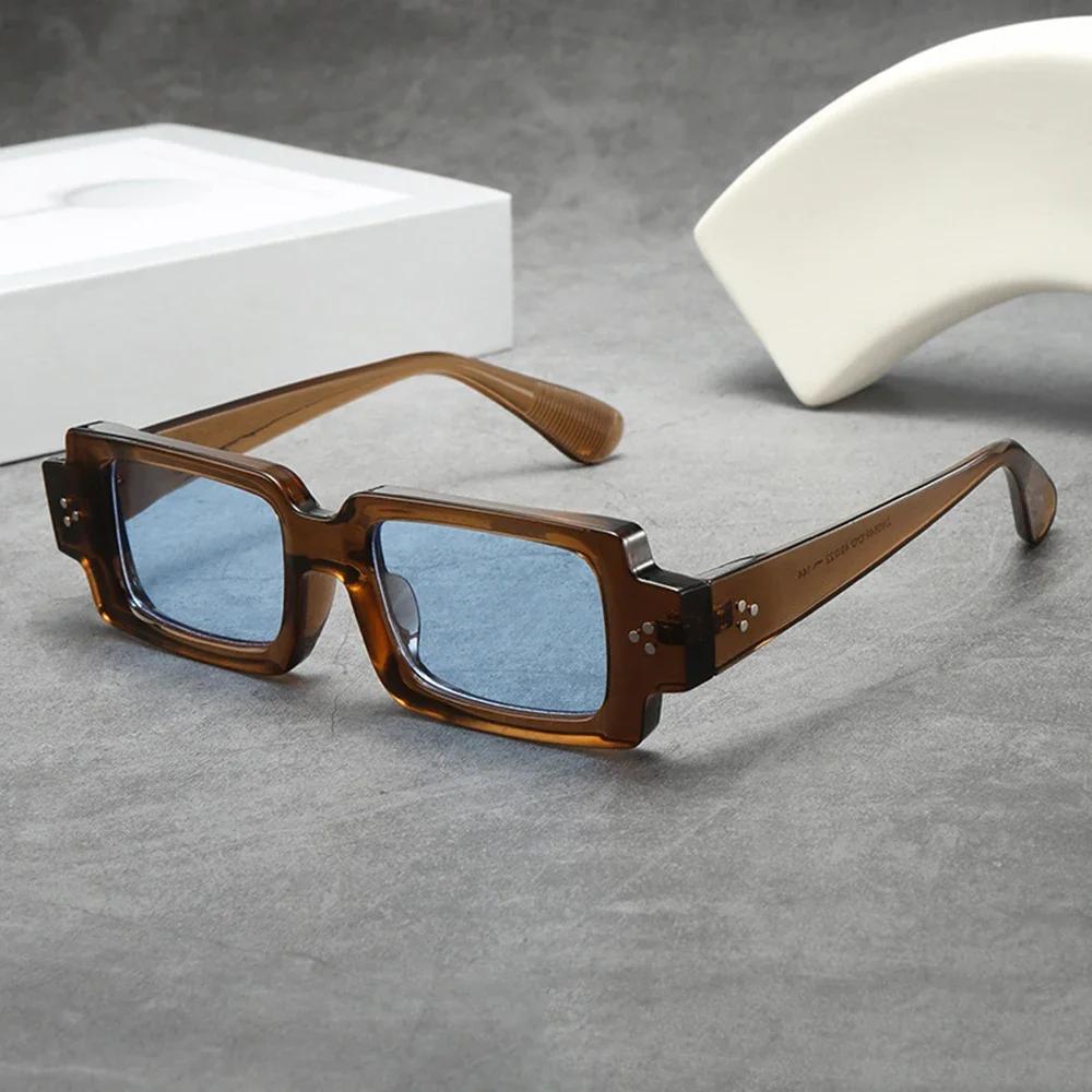 

Популярные модные мужские солнцезащитные очки с квадратными заклепками, винтажные панк, градиентные, женские, трендовые, с желтыми линзами, солнцезащитные очки, оттенки