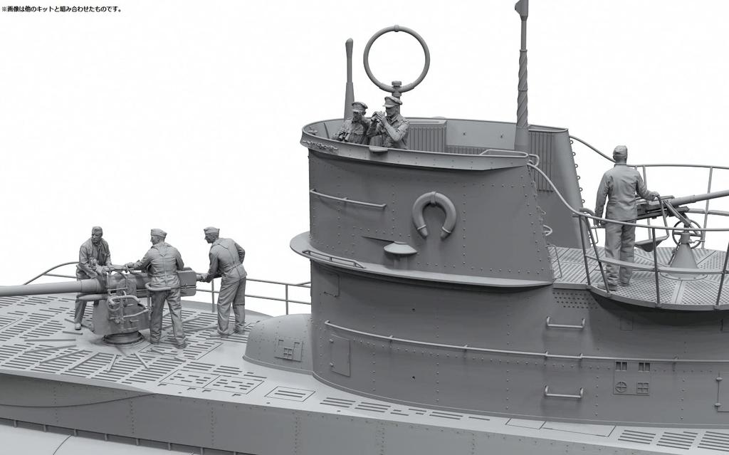 Border Model 1/35 German Navy Submarine Crew & Commander Set of 6 Resin Kit BR002 Molded Color