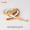 Conjunto de Coleira e Guia de Moda para Cães Pequenos e Médios
