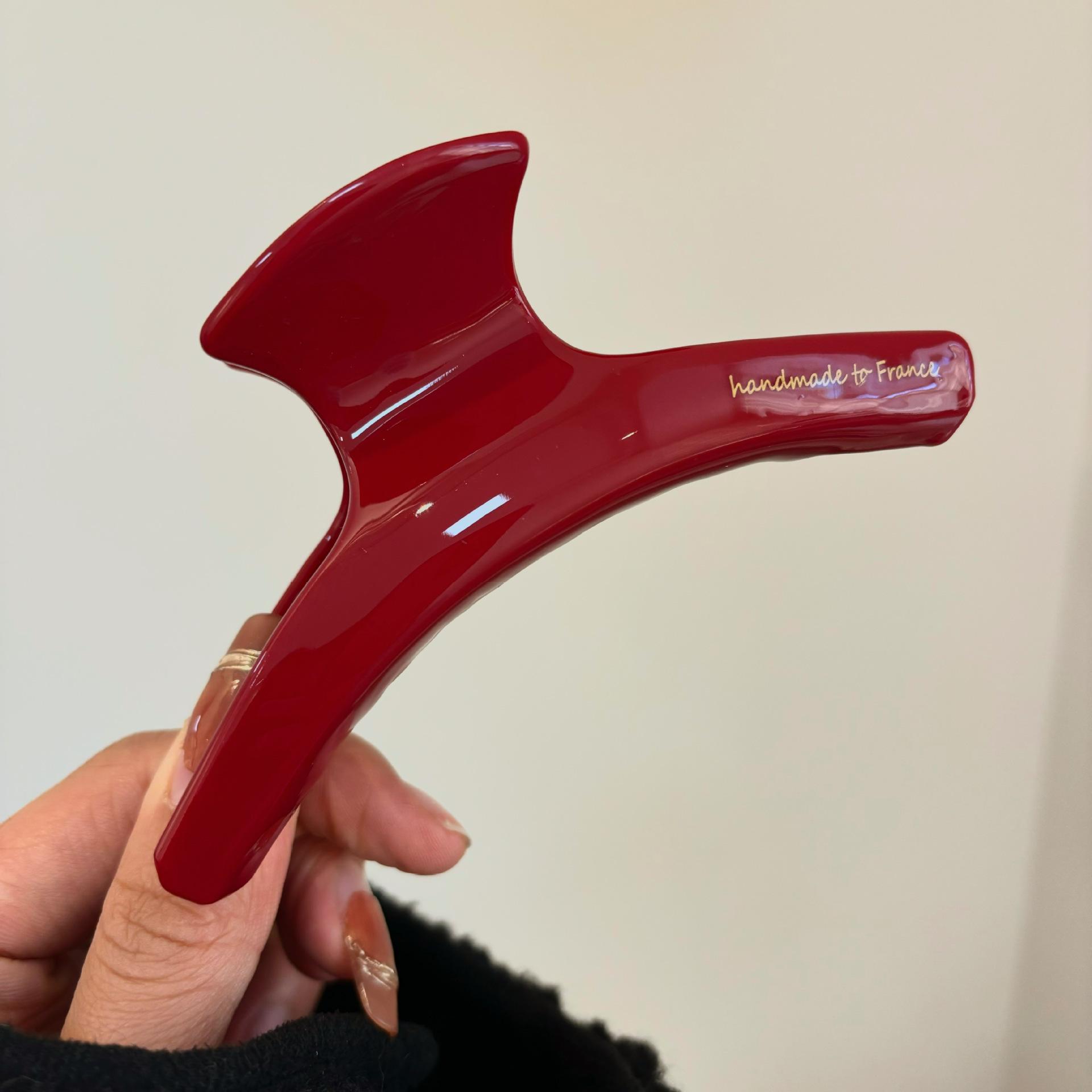 

Красная Серия Большая Заколка Женские Волосы Высококлассная Сенсация Задняя Компьютерная Ложка Карта Акула Заколка Аксессуары для Волос Захват Головной Убор Ручной Работы