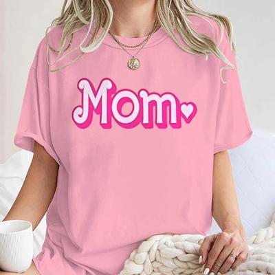 Mothers Day Flower Tshirt Women Fashion Casual Oneck Graphic T Shirts Classic Aesthetic Breathable Cotton Shortsleev Tops