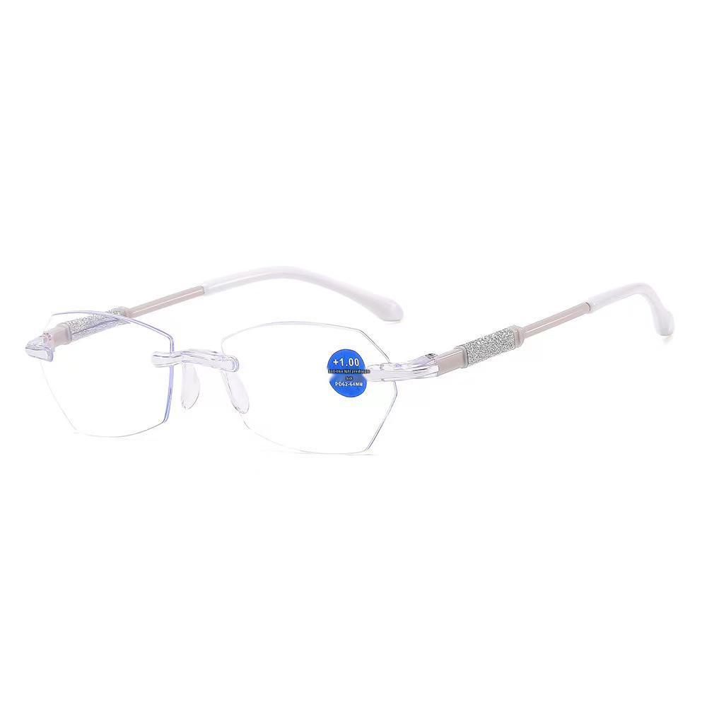 High-Definition Anti-Blue Light Frameless Reading Glasses for Men and Women: Trendy, Fashionable, and Eye-Protective