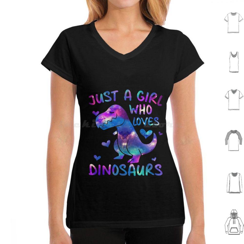 Just A Girl Who Loves DinosaursDinosaur Theme Teen Girls T Shirt 6xl Cotton Cool Tee Loves Dinosaurs S Gifs Beauiful Dinosaur