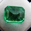 Top Rich Natural Emerald Cut 8.13 Ct Green Emerald Loose Gemstone