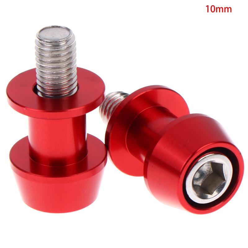 2 Pcs 8/10Mm Aluminum Motorcycle Stand Swingarm Spools Slider Stand Screw Swingarm Motorcycle Accessory B4