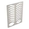 Eyebrow Lip Stencils Brushed Silver Thickened Stainless Steel Reusable Eyebrow Practice Template Makeup Shaper