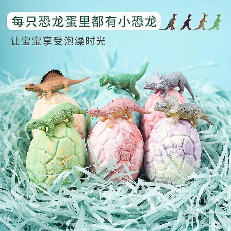 6pcs Dinosaur Bath Bombs for Children, Bath Bombs with Surprise, Natural Bath Bombs Bath Bombs Foam Bath for Boys and Girls Bath Bombs Christmas Child