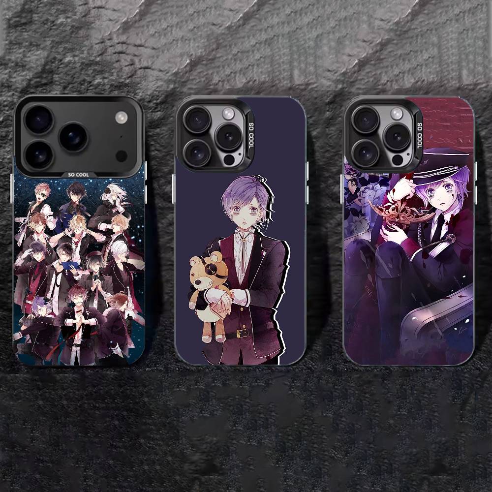 Diabolik Lovers Phone Case For iPhone 17,16,15,14,13,12,11 Plus,Pro Max,XS,Colored silver phone case