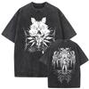 Washed Vintage Anime Chainsaw T-shirt Cartoon Denji Pochita Skeleton Funny Graphic T Shirt Men Women Casual  Tshirt 2026 Summer