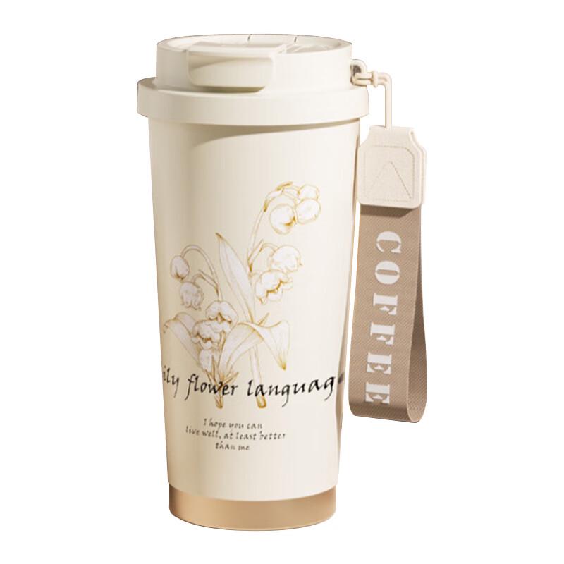 APLO Dual-Drink Insulated Stainless Steel Coffee Mug