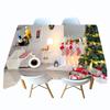3d Boże Narodzenie Obrus ​​Skarpetki I Prezenty Złota Piłka Ozdoba Choinka Prostokątny Obrus ​​Wesele Dekoracje Akcesoria