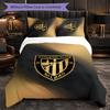 Set Biancheria da Letto 3 Pezzi Calcio Athletic Bilbao Morbido Copripiumino con Federe Set Decorazione Camera da Letto per la Casa