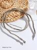 Punk Multilayer Metal Alloy Gold Black Color Cool Bendy Snake Necklace Bracelet for Women Men Chunky Jewelry