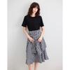 Demana Faux Two-Piece Plaid Patchwork Dress
